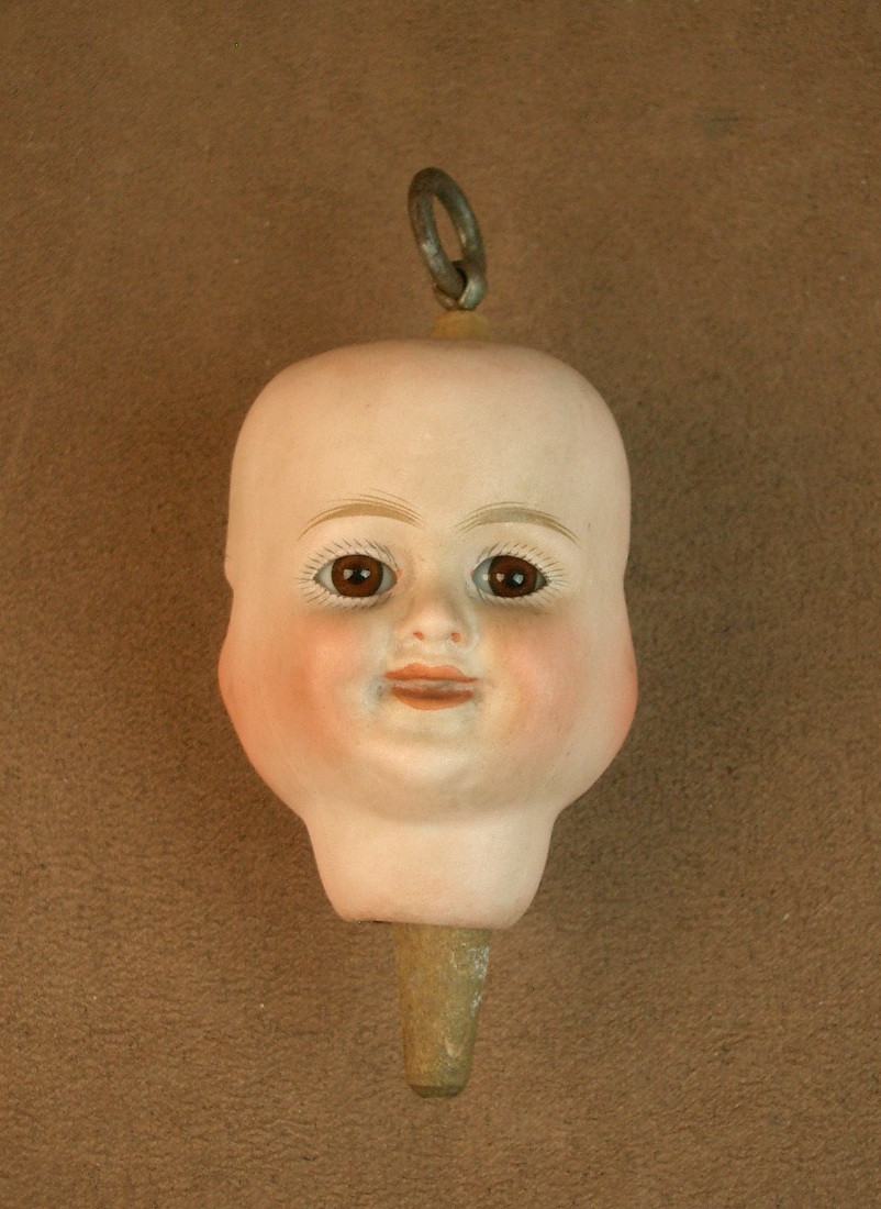 Tête De Poupée En Porcelaine 3 Faces Pivotantes Carl Bergner Vers 1920