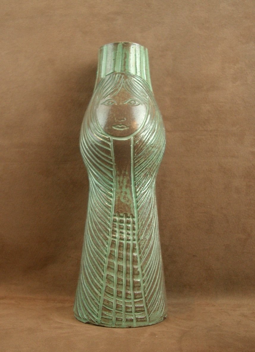 Anthropomorphic Vase In Accolay Ceramics-photo-1