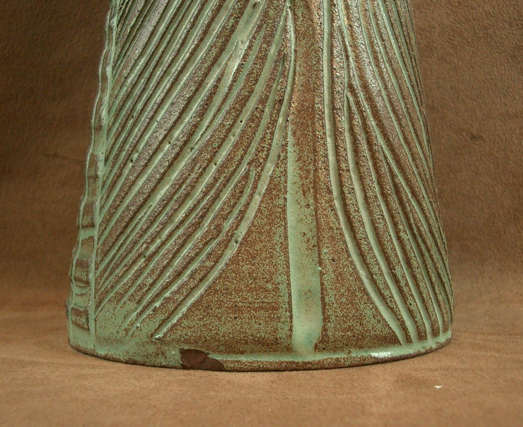 Anthropomorphic Vase In Accolay Ceramics-photo-4