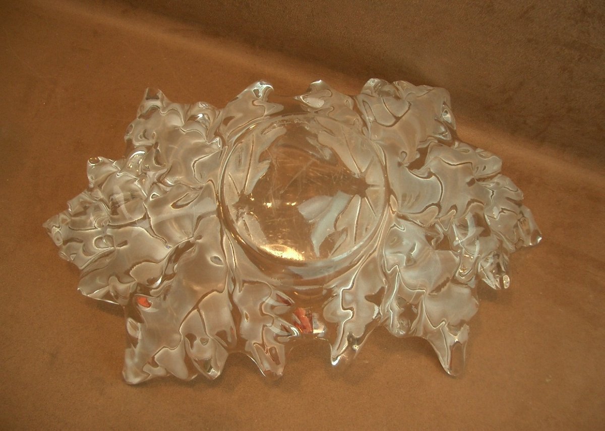 Grande coupe en cristal Lalique modèle Champs-Elysées-photo-4