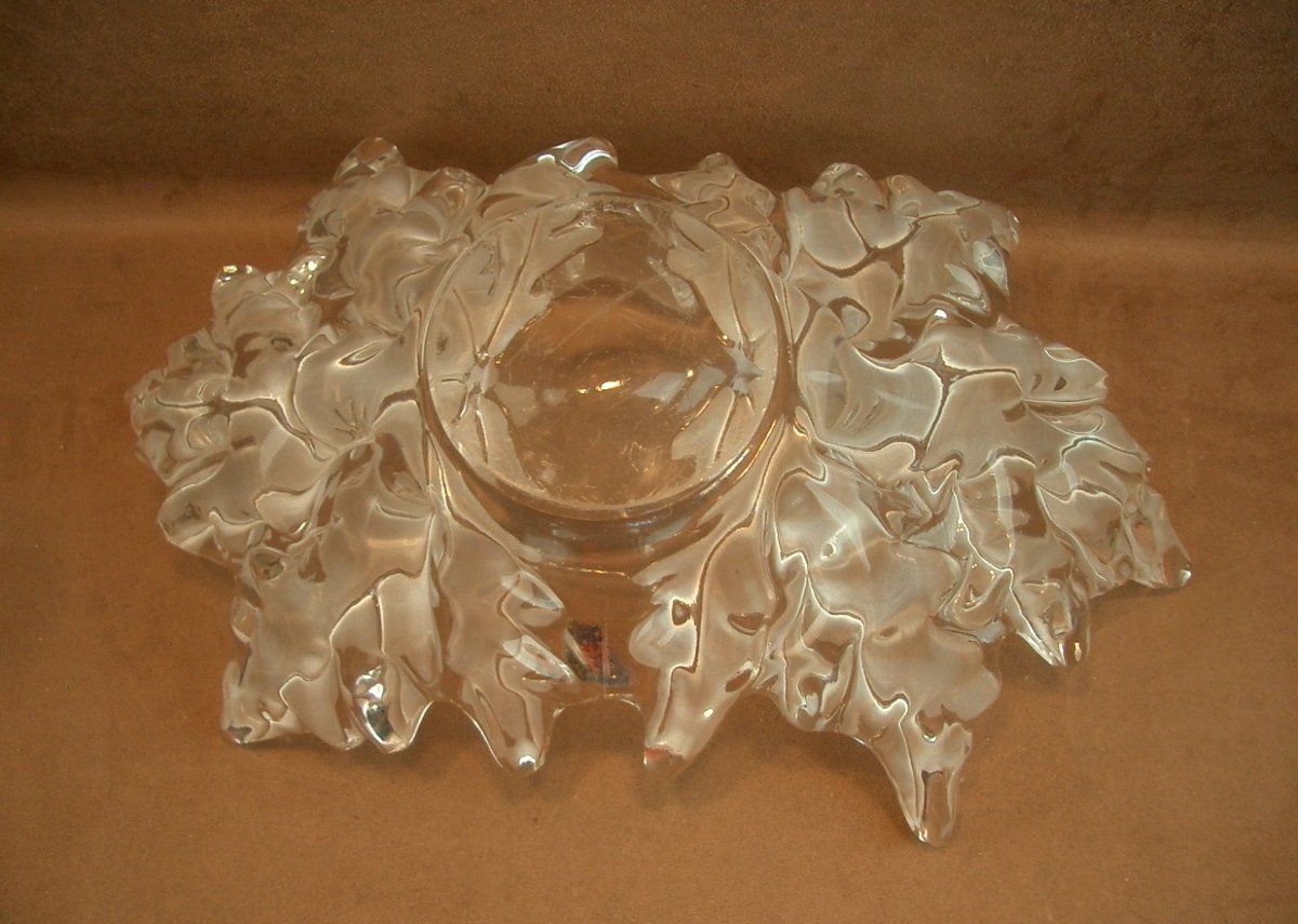 Grande coupe en cristal Lalique modèle Champs-Elysées-photo-5