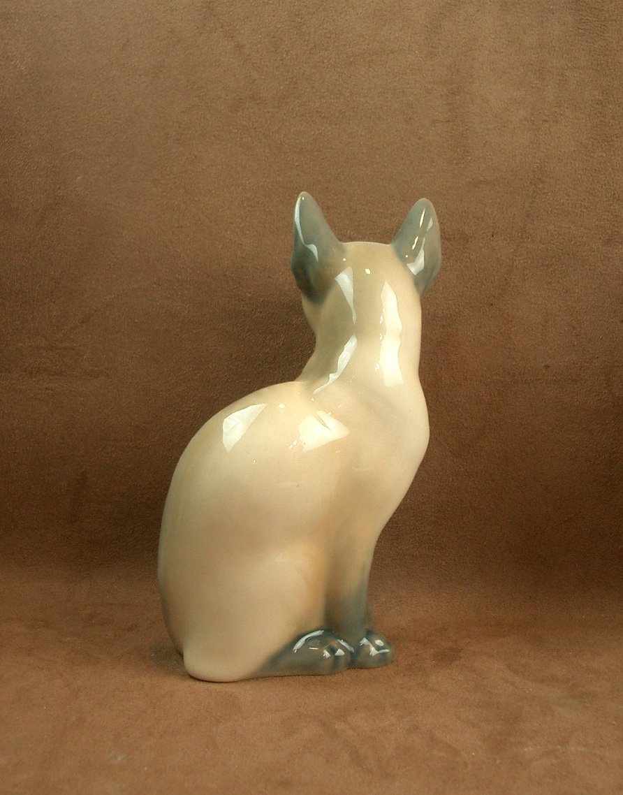 Chat en porcelaine de Royal Copenhague Danemark -photo-4