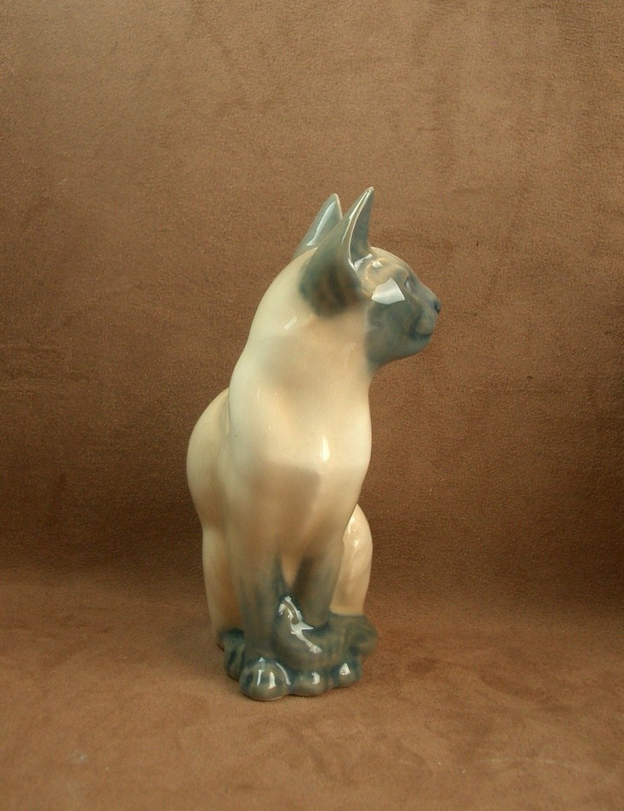 Chat en porcelaine de Royal Copenhague Danemark -photo-1