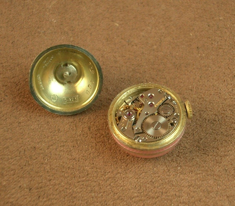 Geneva Ball Watch Pendant, Grassy In Vermeil And Guilloché Enamel-photo-1