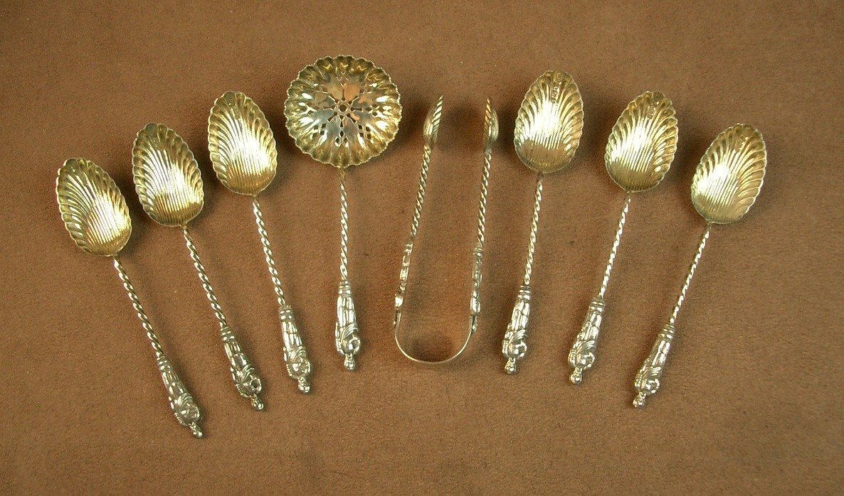 Solid Silver And Gilt Tea Service, Circa 1900 -photo-2