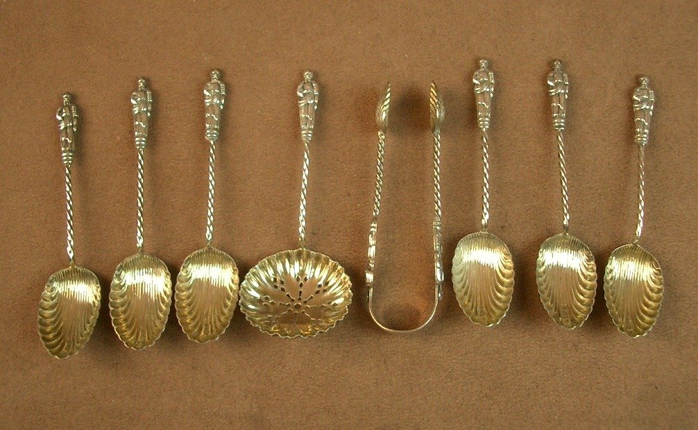Solid Silver And Gilt Tea Service, Circa 1900 -photo-3