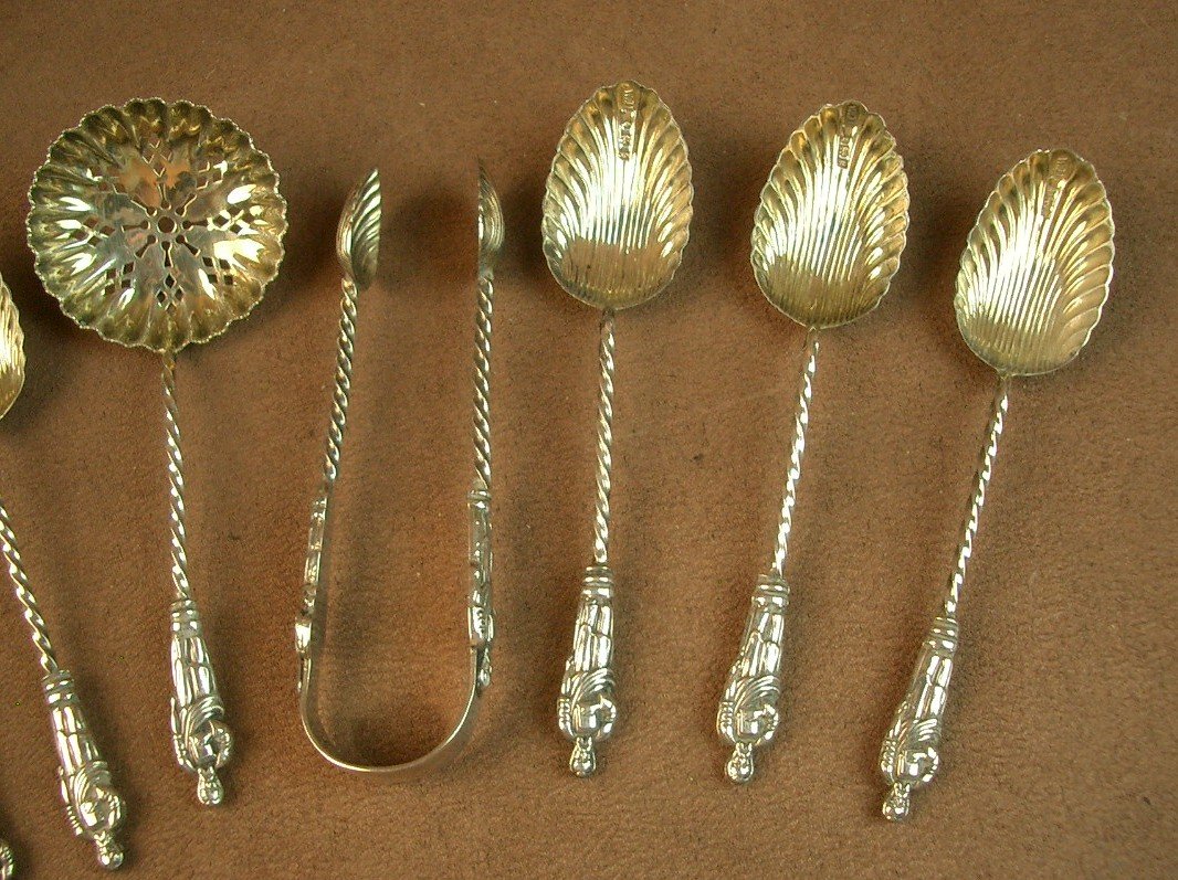 Solid Silver And Gilt Tea Service, Circa 1900 -photo-2