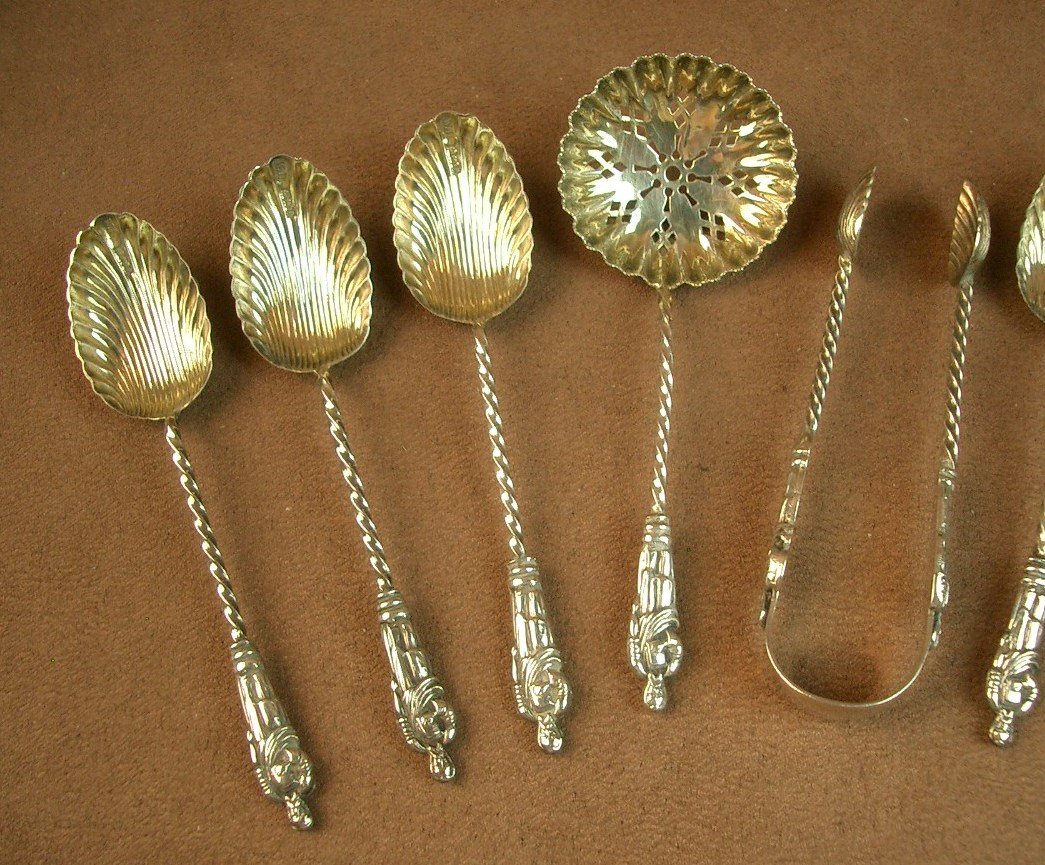 Solid Silver And Gilt Tea Service, Circa 1900 -photo-3