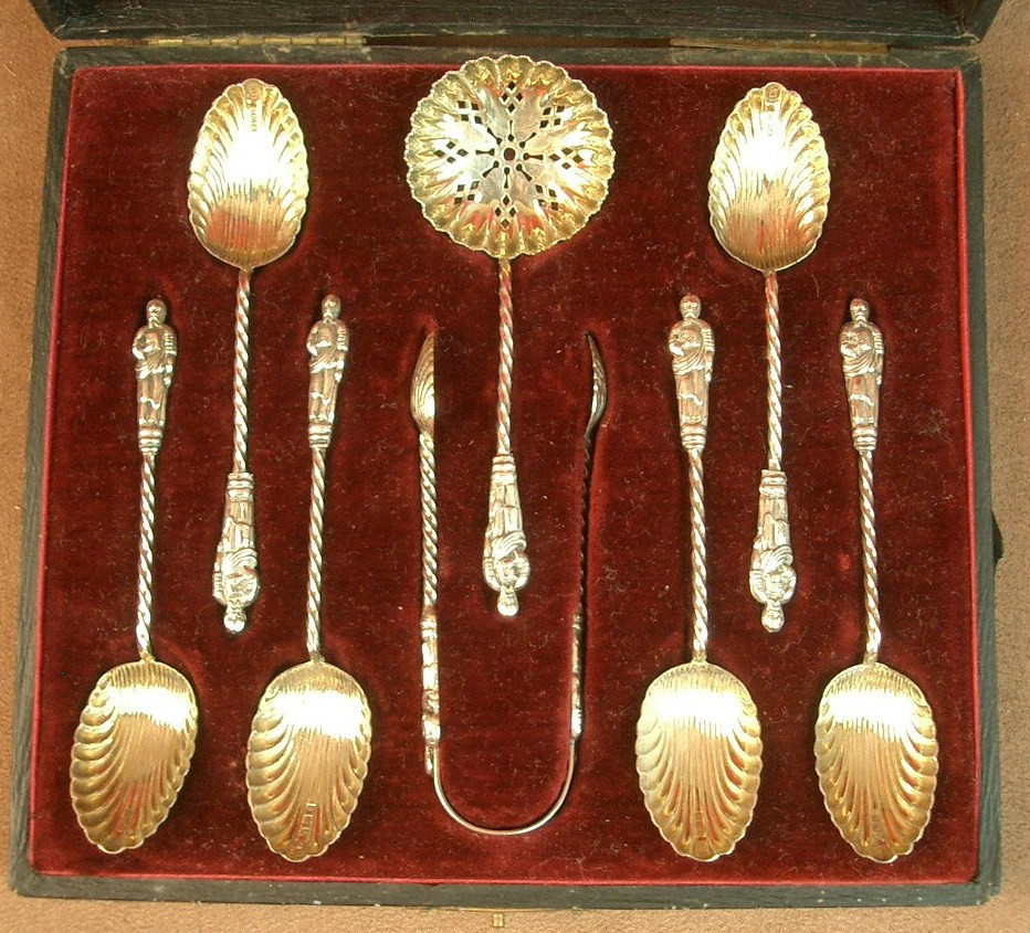 Solid Silver And Gilt Tea Service, Circa 1900 