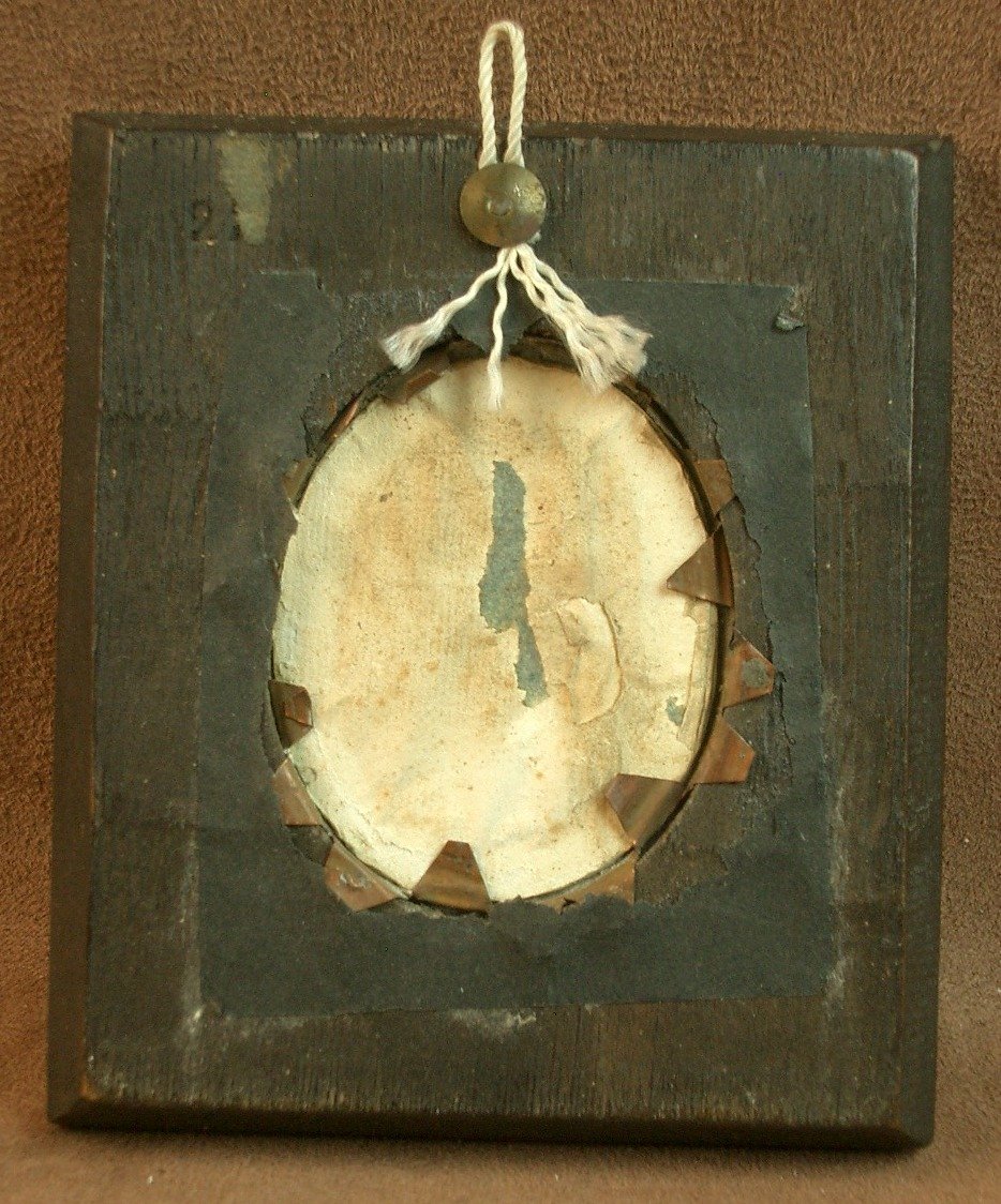 Miniature Painting, Portrait Of A Lady From The Early 19th Century-photo-3