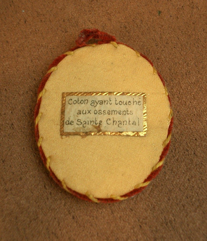 Reliquaire Ex Voto Coeur de Marie en Argent massif -photo-6