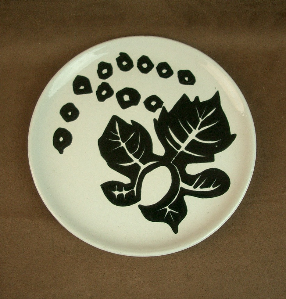 Assiette en céramique de Jean Lurçat Sant Vicens