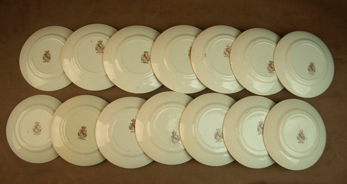 Partie de Dinette en faience de Luneville décor humoristique Granville -photo-6