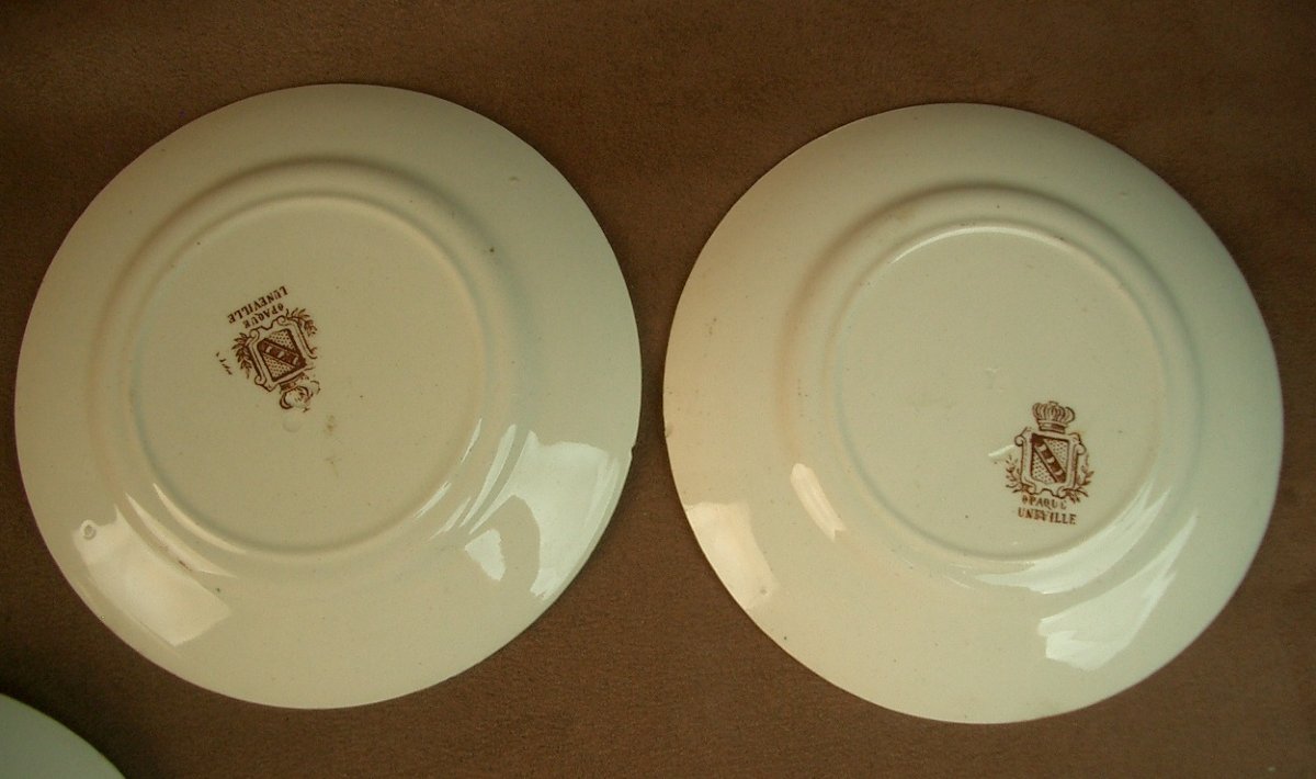 Partie de Dinette en faience de Luneville décor humoristique Granville -photo-7