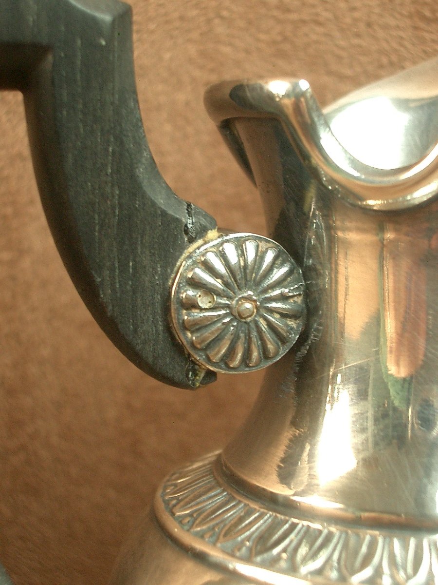Empire Style 5-piece Silver-plated Coffee And Tea Service, Late 19th Century -photo-5