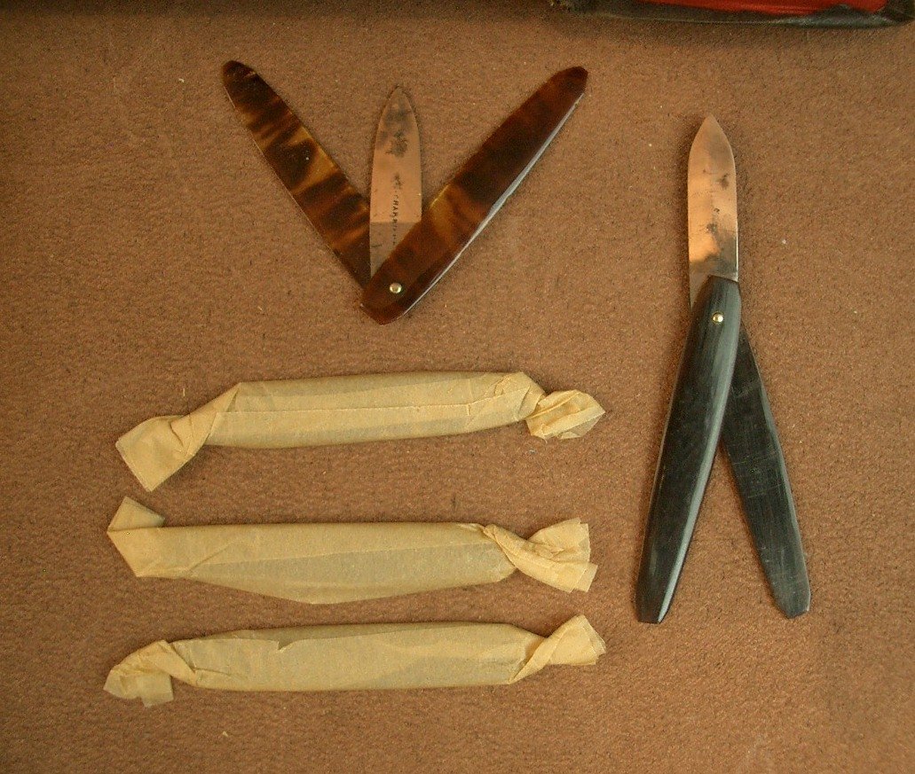 Antique Surgical Kit With Instruments In Their 19th Century Black Morocco Case -photo-1