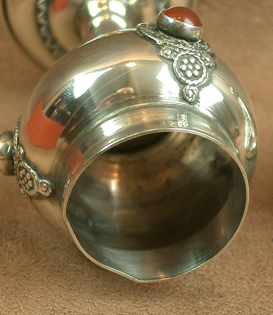 Judaica, Jewish Art, Bessamim Aromatic Box In Sterling Silver-photo-2
