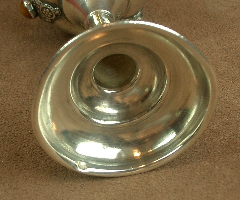 Judaica, Jewish Art, Bessamim Aromatic Box In Sterling Silver-photo-4