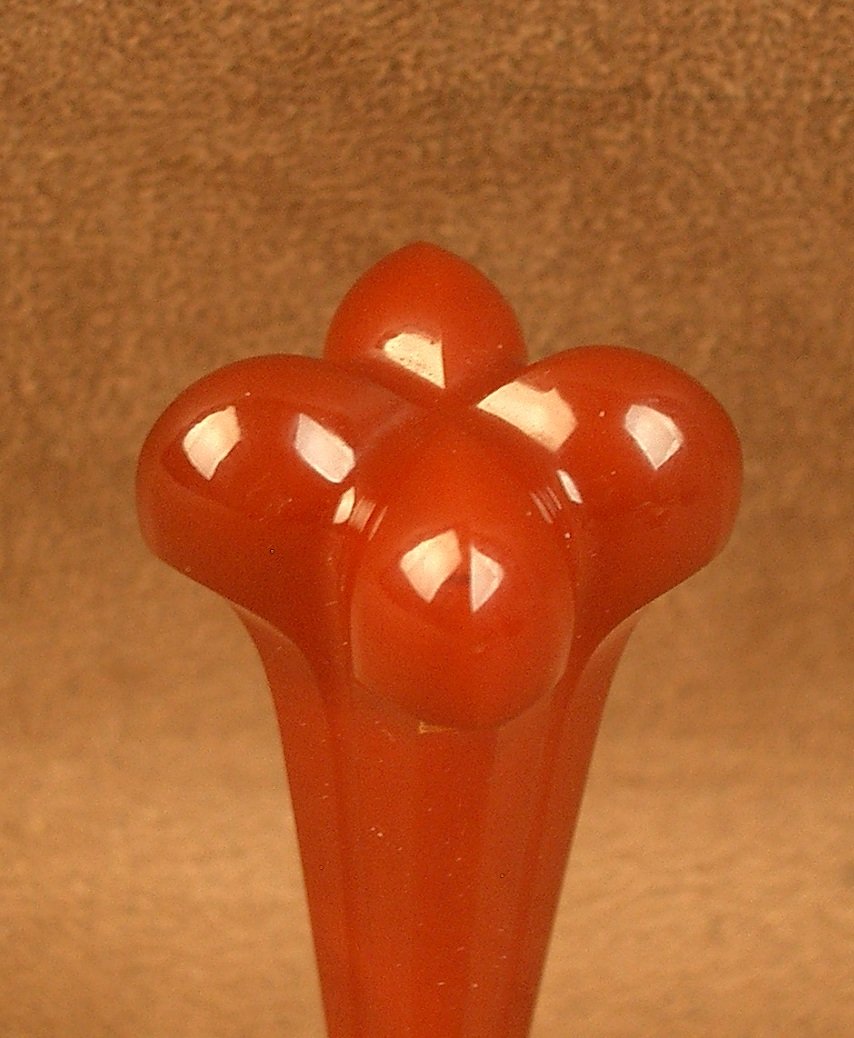 19th Century Carnelian And 18k Gold Sealing Stamp -photo-2