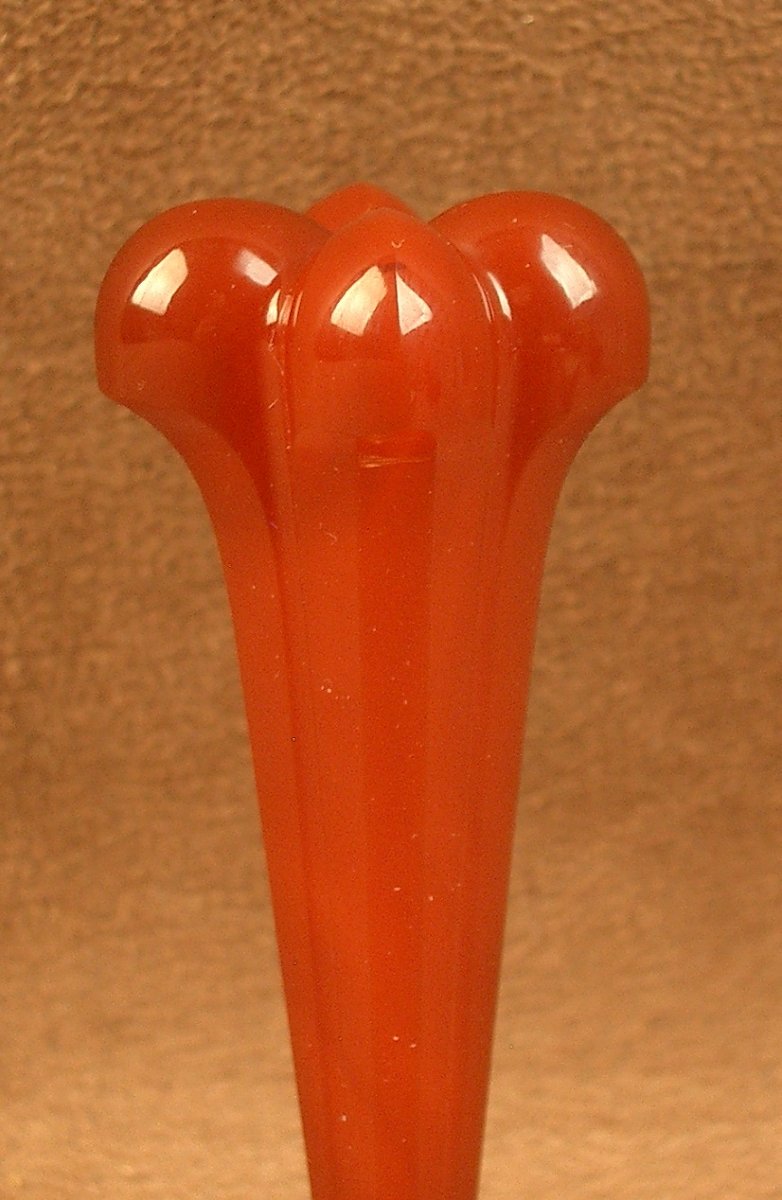 19th Century Carnelian And 18k Gold Sealing Stamp -photo-3