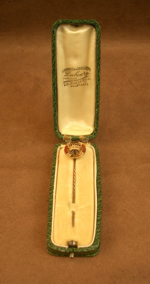 14k Gold And Stone Collar, Kilt Or Plaid Pin, Antique Scottish Jewelry -photo-2