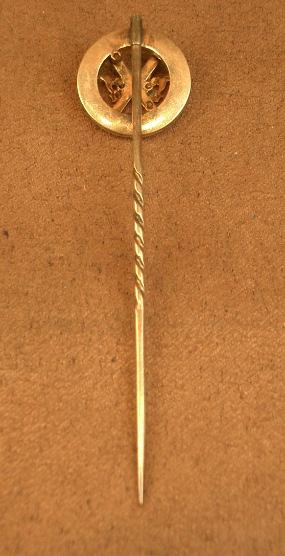 14k Gold And Stone Collar, Kilt Or Plaid Pin, Antique Scottish Jewelry -photo-5