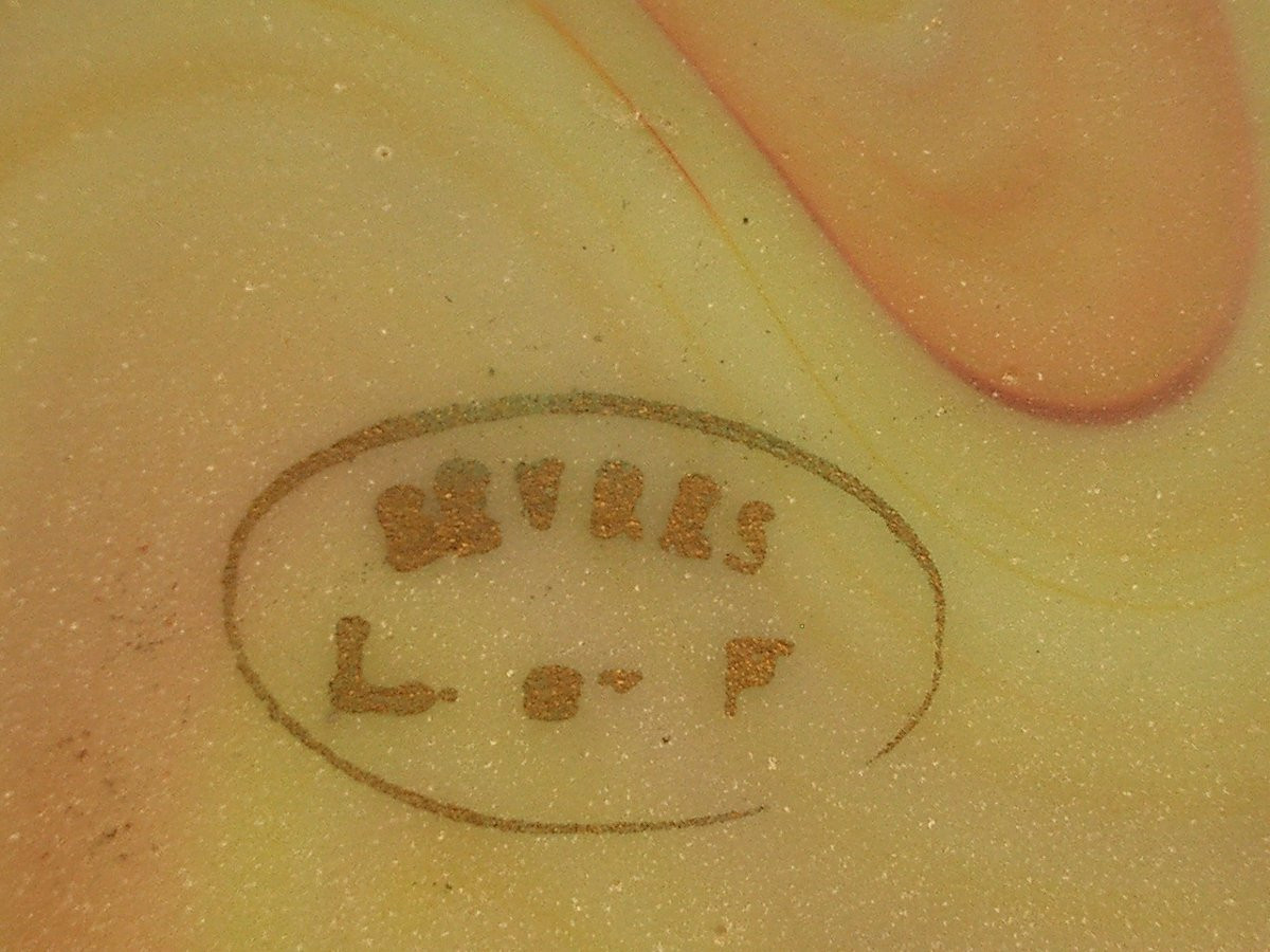 Coupe en verre marbrée de Sèvres lithyalin glass, monture en laiton doré XIXe siècle-photo-8