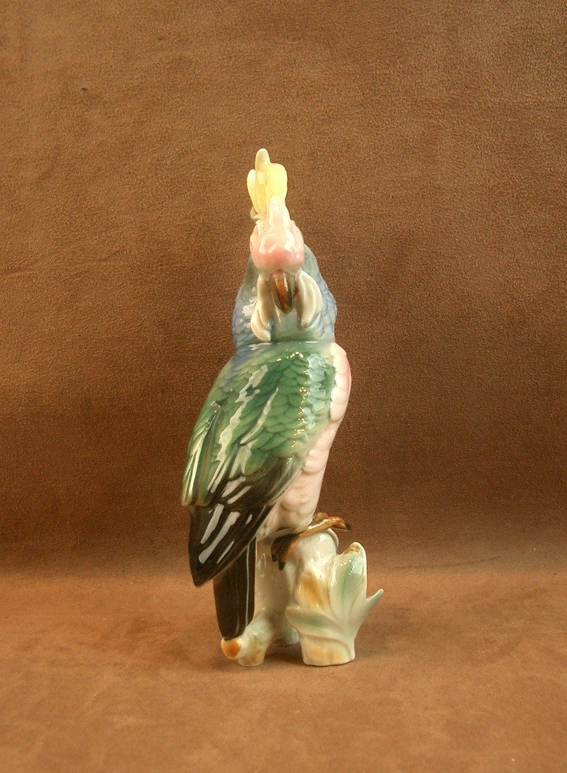 Saxon Porcelain Parrot And Cockatoo -photo-2