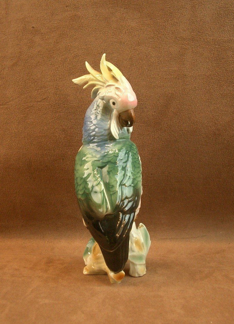 Saxon Porcelain Parrot And Cockatoo -photo-3