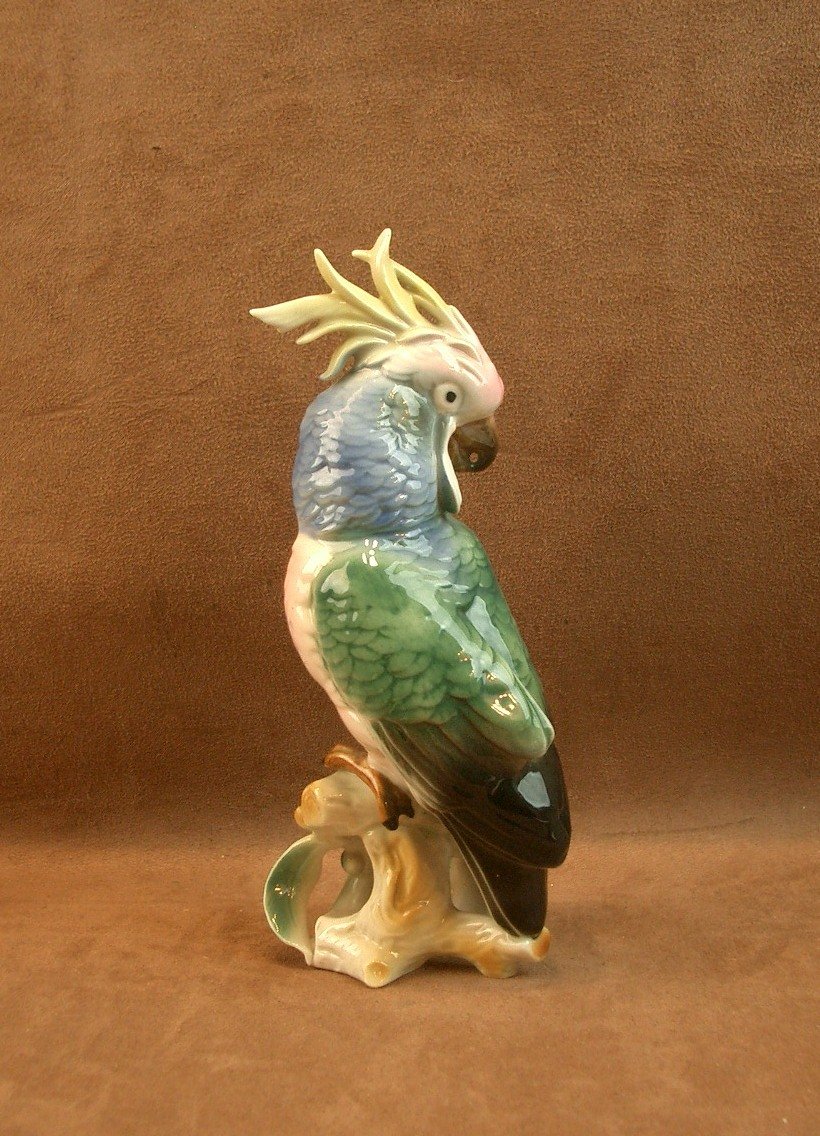 Saxon Porcelain Parrot And Cockatoo -photo-4
