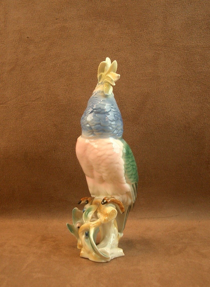 Saxon Porcelain Parrot And Cockatoo -photo-2