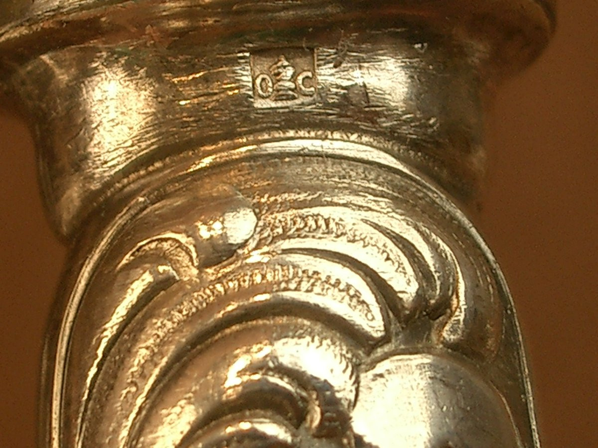 Set Of 12 Christofle Silver-plated Table Knives, Marly Pattern-photo-3