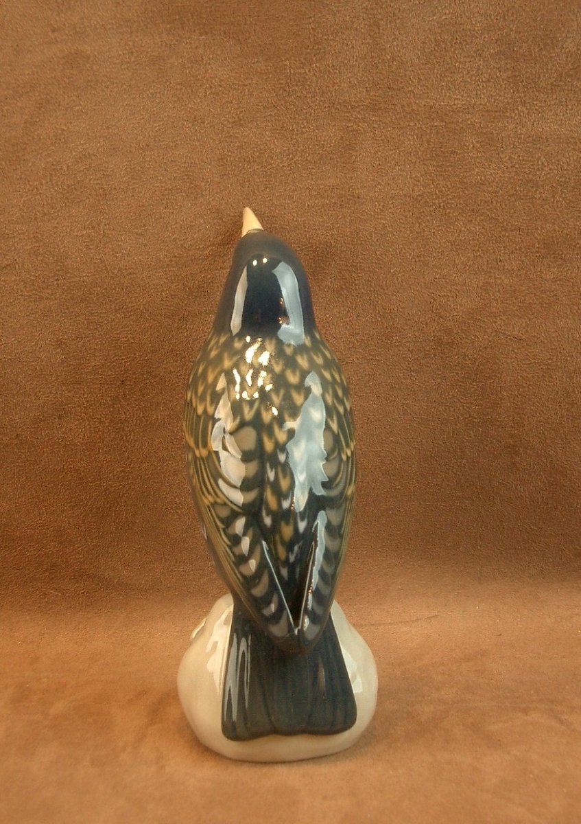 Porcelain Bird From Royal Copenhagen, Denmark, Bing & Grøndahl -photo-2