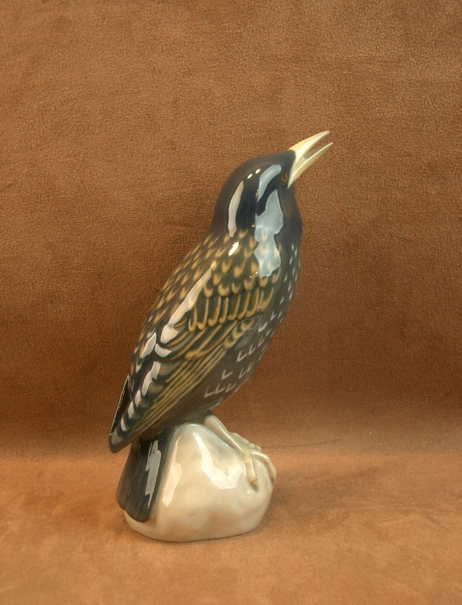 Porcelain Bird From Royal Copenhagen, Denmark, Bing & Grøndahl -photo-3