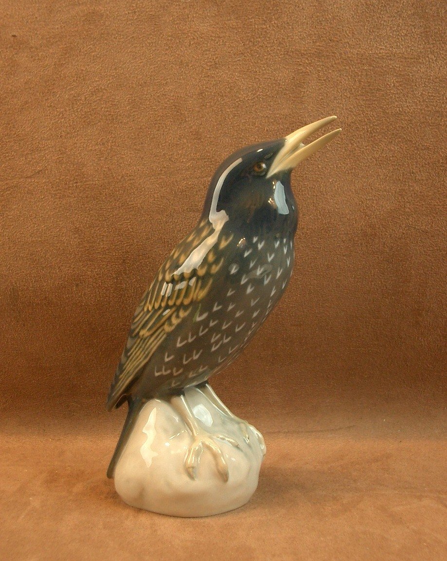 Porcelain Bird From Royal Copenhagen, Denmark, Bing & Grøndahl -photo-4