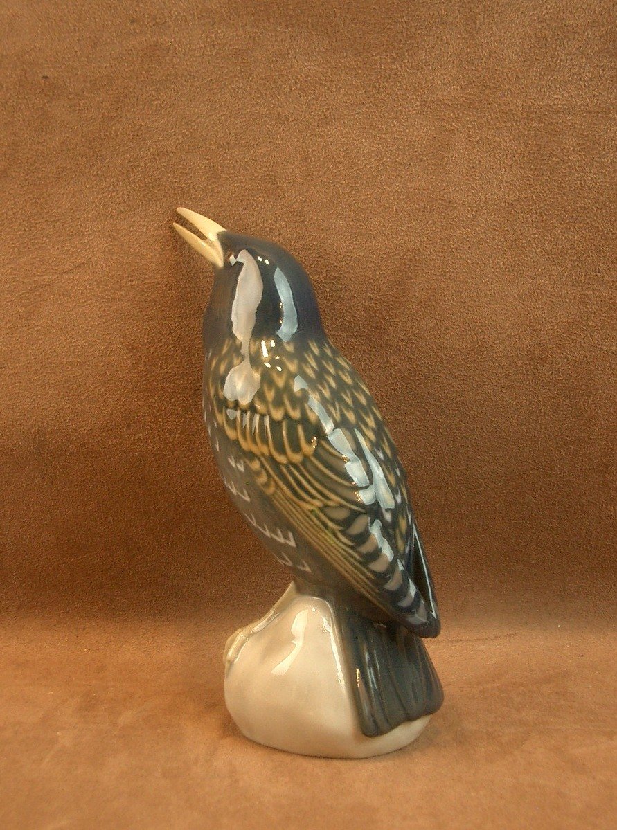 Porcelain Bird From Royal Copenhagen, Denmark, Bing & Grøndahl -photo-1