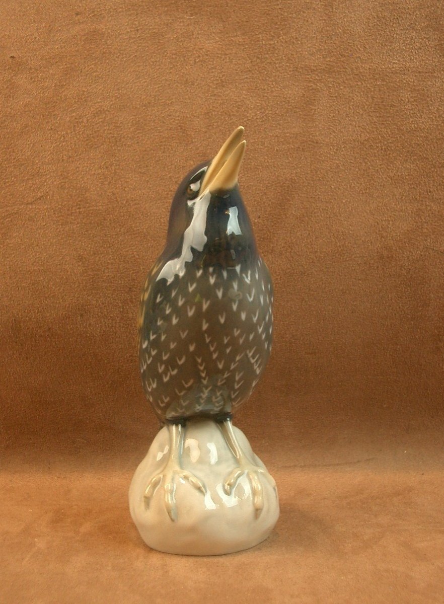 Porcelain Bird From Royal Copenhagen, Denmark, Bing & Grøndahl -photo-2