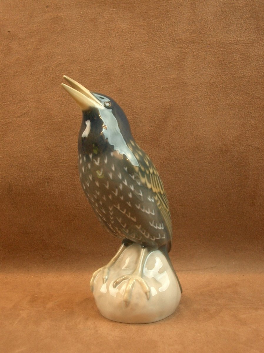 Porcelain Bird From Royal Copenhagen, Denmark, Bing & Grøndahl -photo-3
