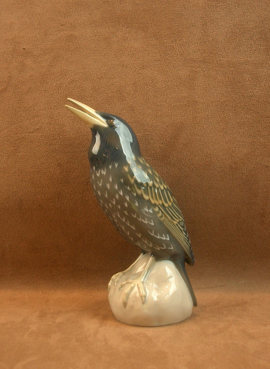 Porcelain Bird From Royal Copenhagen, Denmark, Bing & Grøndahl 