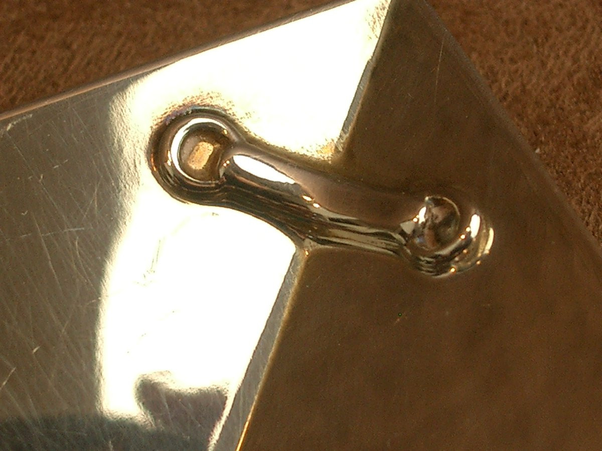 Pair Of Small Square Silver-plated Metal Trays By Christofle-photo-1