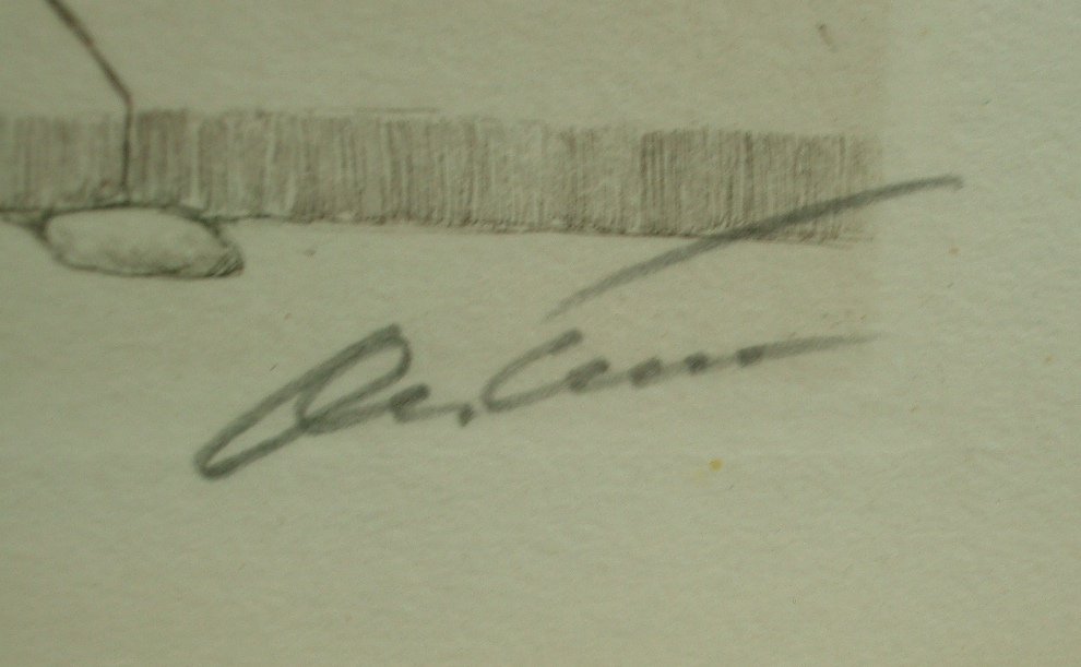 Humorous Engraving Of Dogs "down With The Curious" By Arthur Boris Klein, Known As O'klein (1893-1985)-photo-2