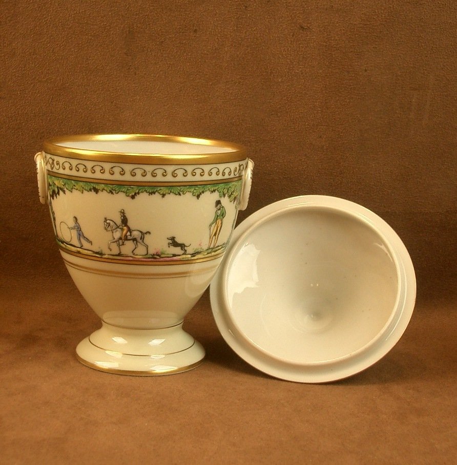 Sucrier en Porcelaine De Limoges Raynaud , Promenade Au Palais Royal -photo-3