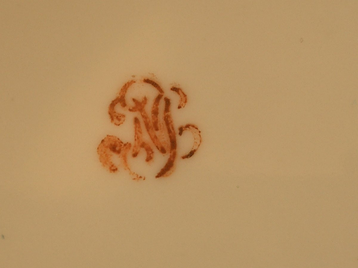 Pair Of Paris Porcelain Plates, Clignancourt Manufactory, Count Of Provence, 18th Century -photo-3