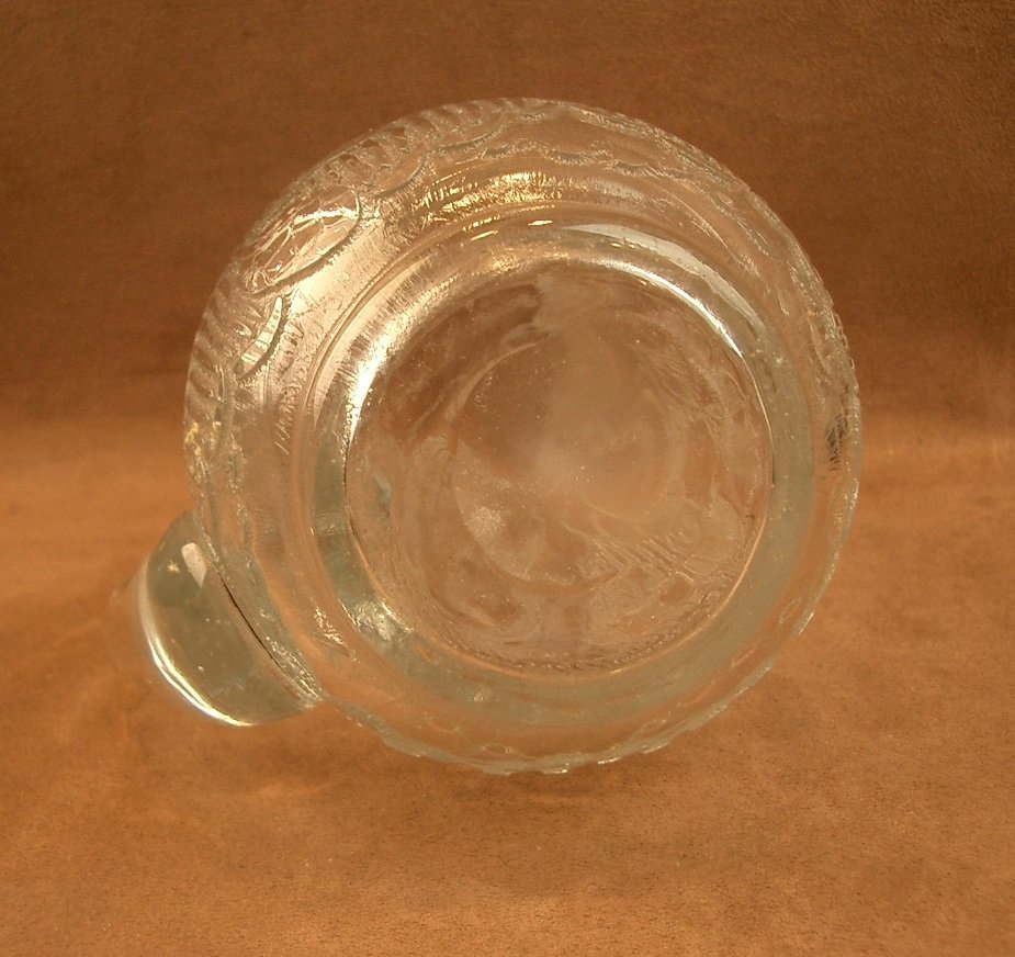 Art Deco Pitcher In Acid-etched Glass, Signed André Delatte Nancy -photo-8