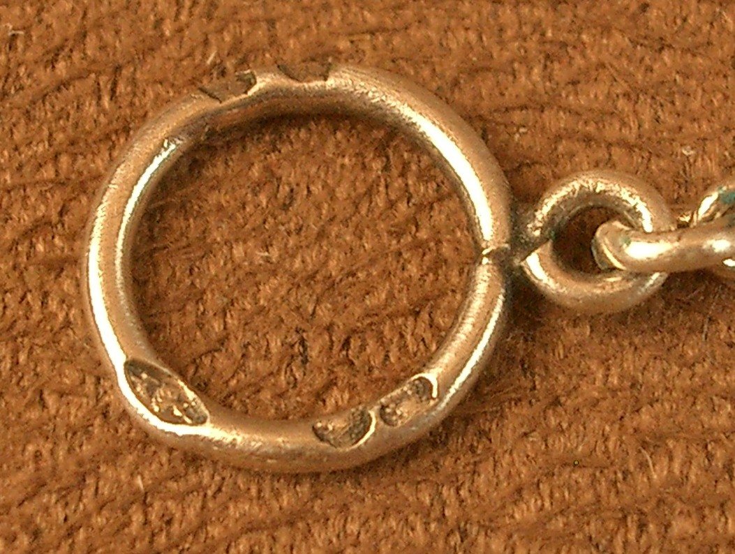 Collier draperie Art Nouveau en argent et vermeil, perles baroques et tourmaline , vers 1900 -photo-3