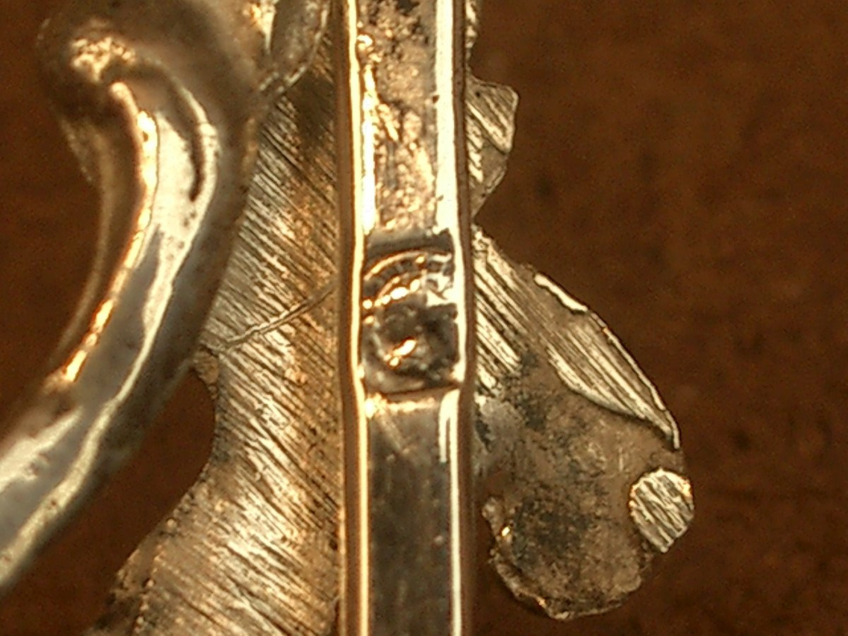 Pair Of Antique Solid Silver Cherub Menu Holders, Minerva Hallmark -photo-2