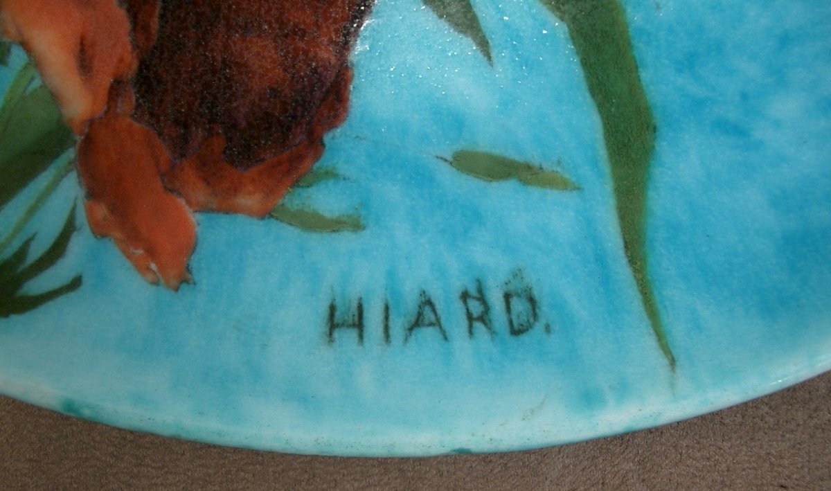 Ceramic Dish Signed Théodore Deck Art Nouveau-photo-4