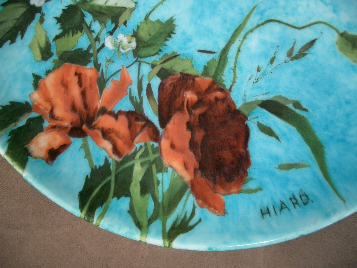 Ceramic Dish Signed Théodore Deck Art Nouveau-photo-4