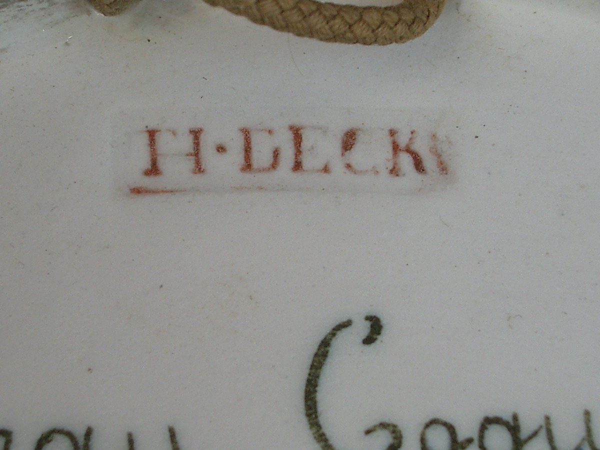 Ceramic Dish Signed Théodore Deck Art Nouveau-photo-7