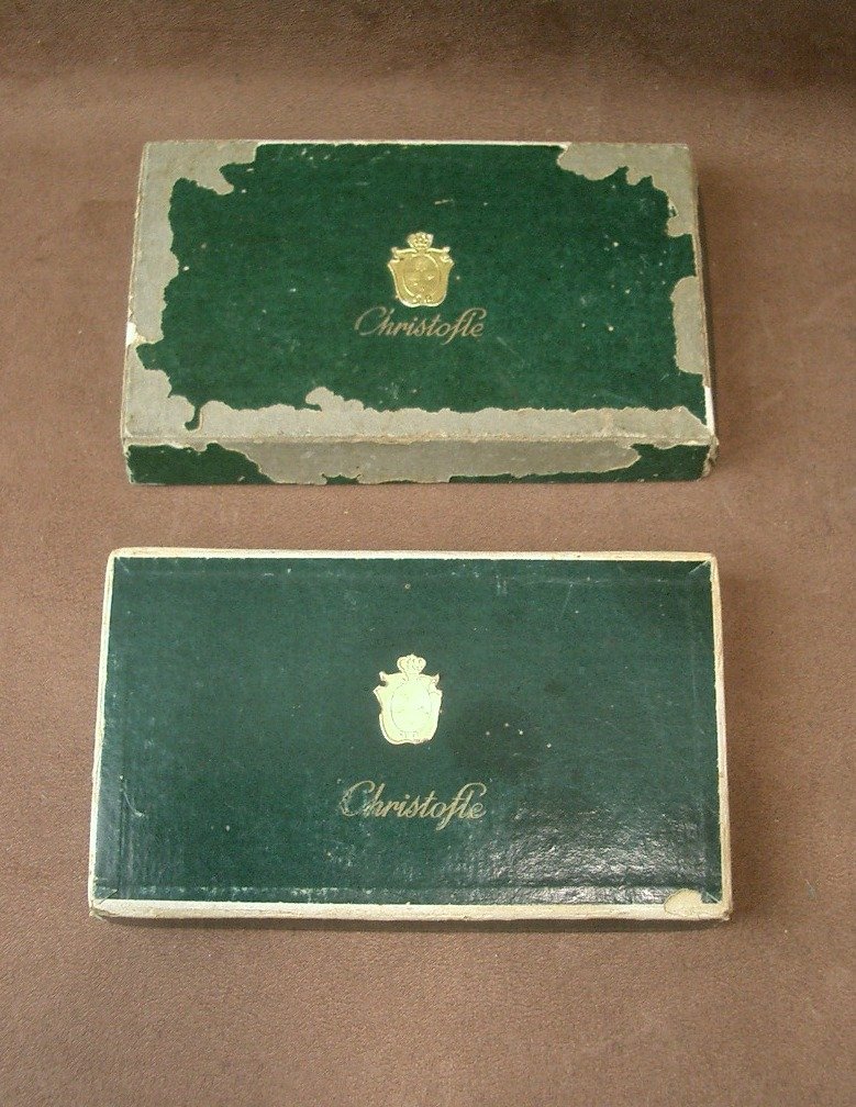 Suite Of 12 Christofle Silver-plated Knife Rests, Albi Model-photo-2